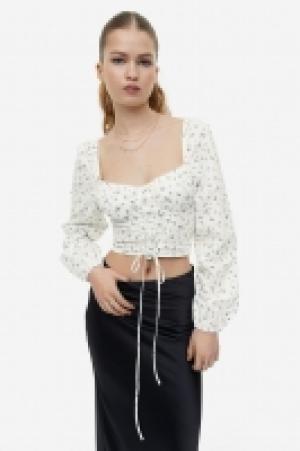 Popelinebluse mit Schnürdetail CHF 6.95