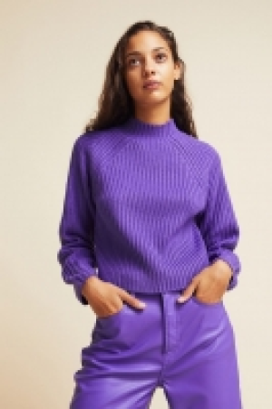 Gerippter Pullover