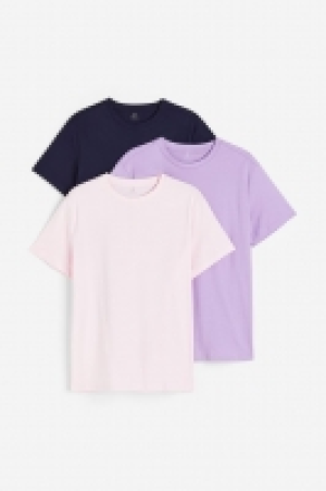 HM  3er-Pack T-Shirts mit Rundausschnitt Regular Fit