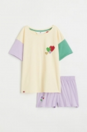HM  Schlaf-T-Shirt und Shorts