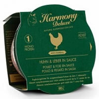 Qualipet  Harmony Cat Deluxe Cup Adult Huhn & Leber in Sauce Anti-Hairball