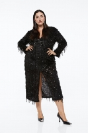 HM  Paillettenkleid mit V-Neck