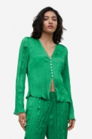 HM  Bluse aus plissiertem Satin