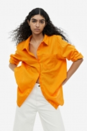 Hemdbluse aus Leinenmix