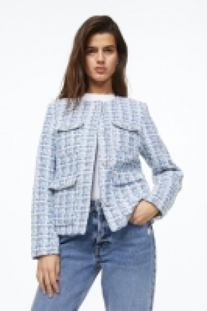 Jacke aus Strukturstoff