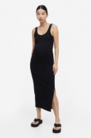 HM  MAMA Geripptes Trägerkleid