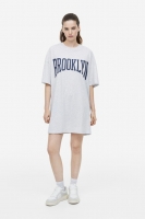 HM  Oversized T-Shirt-Kleid mit Print