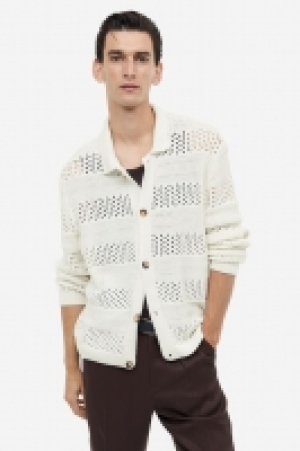 HM  Cardigan aus Pointellestrick in Regular Fit