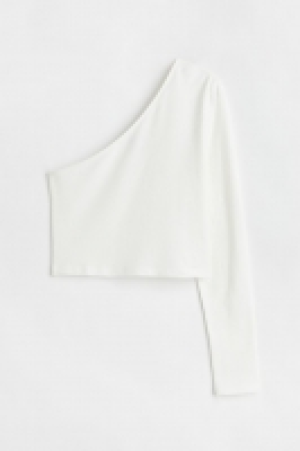 Cropped One-Shoulder-Shirt