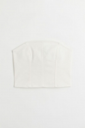 Bandeau-Top aus Twill