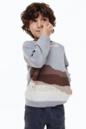 Wollpullover in Jacquardstrick
