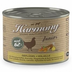 Qualipet  Harmony Dog Natural Nassfutter Junior Geflügel & Süsskartoffel