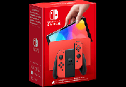 MediaMarkt Nintendo Switch (OLED-Modell) - Mario Red Edition - Spielekonsole - Rot/Schwarz