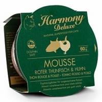 Qualipet  Harmony Cat Deluxe Mousse Nassfutter roter Thunfisch & Huhn 60g