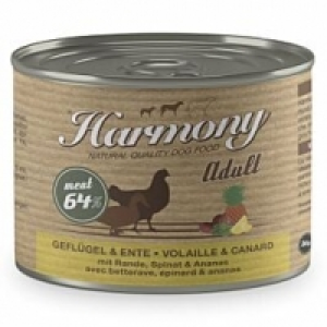 Qualipet  Harmony Dog Natural Geflügel & Ente mit Rande, Spinat & Ananas