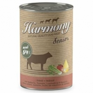 Qualipet  Harmony Dog Natural Nassfutter Senior Rind mit Sellerie