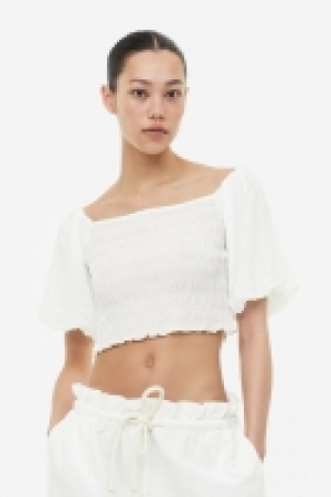 HM  Gesmoktes Off-Shoulder-Shirt