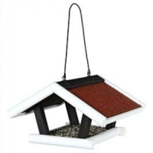 Natural Living Vogelfutterhaus 30x18x28cm schwarz/weiss CHF 33.40