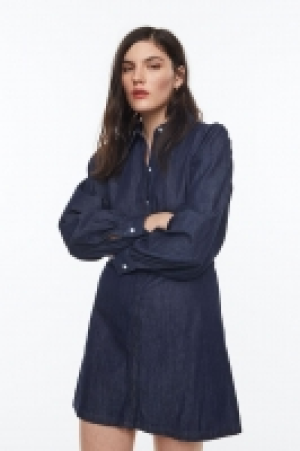 HM  Blusenkleid aus Denim mit Puffärmeln