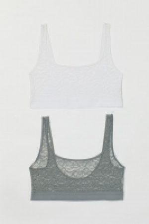 2er-Pack Unwattierte BH-Tops aus Spitze CHF 13.95