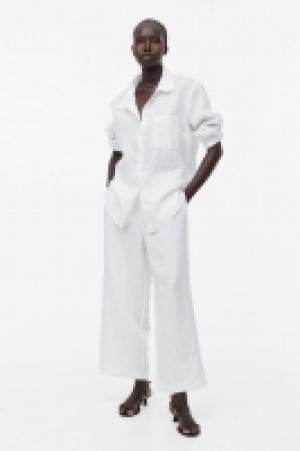 HM  Knöchelhose aus Leinenmix