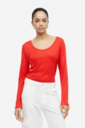 Linen jersey top