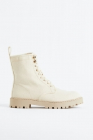 Chunky Boots aus Canvas