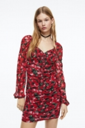 HM  Meshkleid mit Raffungen
