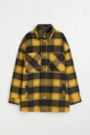 Hemdjacke aus angerautem Twill