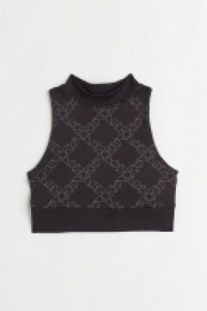 Sport-BH mit Monogramm-Print