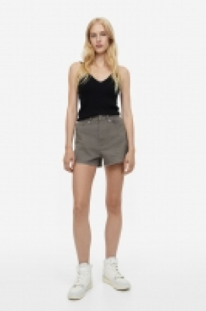 Twillshorts mit hohem Bund