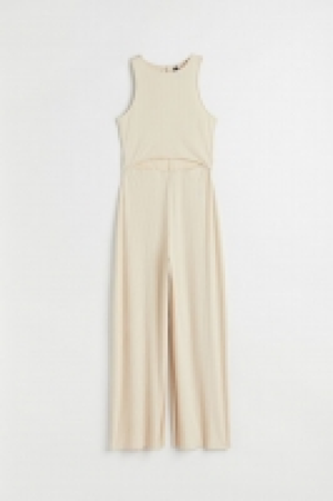 HM  Gerippter Cut-out-Jumpsuit