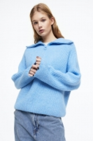 Gerippter Pullover mit Zipper CHF 31.95