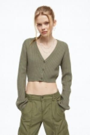 HM  Kurzer gerippter Cardigan