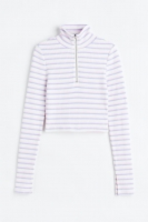 Gerippter Pullover mit Zipper CHF 17.95