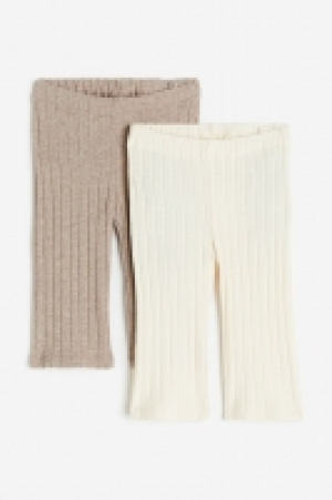 2er-Pack Gerippte Leggings