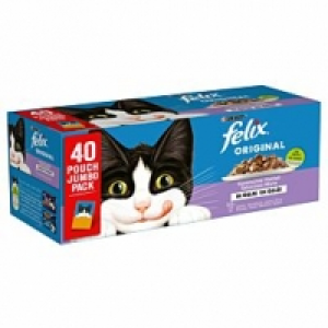 Qualipet  Felix Katzenfutter Original Gemischte Vielfalt in Gelee 40x85g