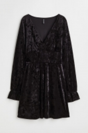 Kleid aus Crash-Velours