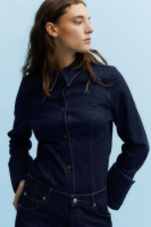 HM  Fitted denim shirt