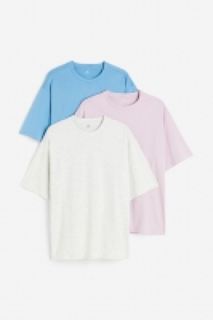 HM  3er-Pack T-Shirts Relaxed Fit