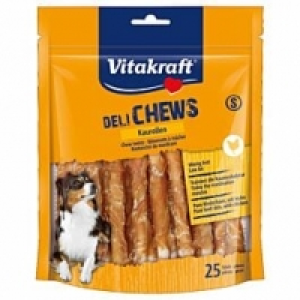 Qualipet  Vitakraft Deli Chews Kaurollen mit Huhn S 25 Stk.