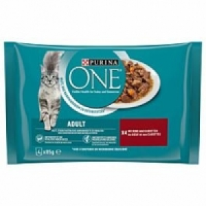 Qualipet  Purina ONE Nassfutter Adult Rind & Karotten in Sauce