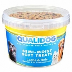 Qualipet  QUALIDOG Hundeleckerli Semi-Moist Lachs & Reis 1.8kg