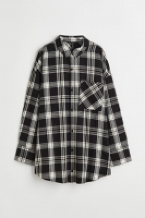 Oversized Flanellbluse