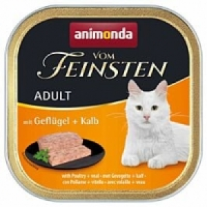 Qualipet  animonda Katzenfutter Vom Feinsten Adult mit Geflügel & Kalb