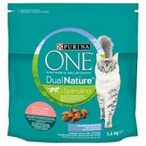 Qualipet  Purina ONE Trockenfutter Dual Nature Adult Lachs 1.4kg