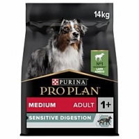 Qualipet  Pro Plan Dog Medium Adult OPTI DIGEST Lamm 14kg