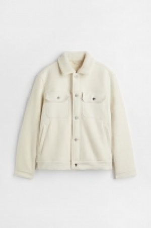Truckerjacke mit Lammfellimitat-Futter