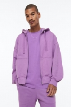 Hoodiejacke aus Baumwolle Oversized Fit