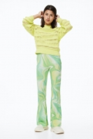 Ausgestellte gerippte Leggings